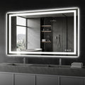 Koonmi 55"x36" LED Mirror for Bathroom, 90CRI Anti-Fog Vanity Mirror by KOONMI