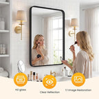 OLIXIS Bathroom Mirror for Over Sink, 22x30 Inch Wall Rectangle Mirror - Image 3