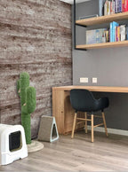 Dimoon 236"x17.7" Wood Stick and Peel Wallpaper Dark Grey Brown Wood Contact - Image 8