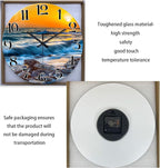Blue Wall Clocks Battery Operated 14 Inch Beach Wall Clock - Image 6