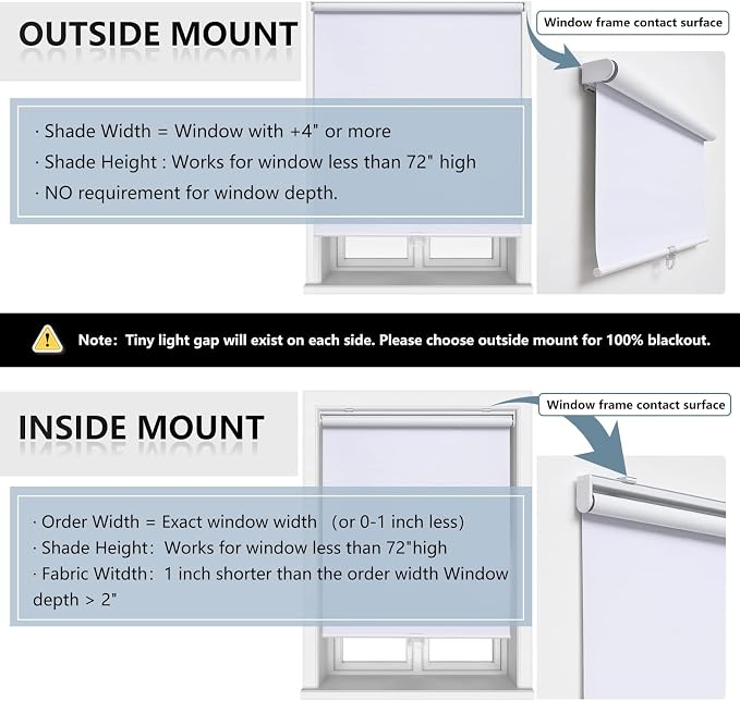 Cordless Roller Shades Blackout Blinds - Image 6