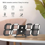 3D LED Clock Desk Alarm Clock Wall Clock - Image 6