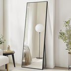 DUMOS Full Length Mirror with Stand 70.4"x25.6" Floor Standing Aluminum Frame - Image 7