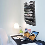 EASEPRES 8 Pocket Mesh Hanging Wall File Organizer, Wall Mounted Mail Paper - Image 6