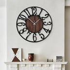 LEIKE Large Wall Clocks, Non Ticking, Battery Operated Small Vintage Round by LEIKEWALLCLOCK