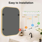 Bathroom Mirror for Wall, HD Reflection Shatterproof Mirror for Living Room - Image 9