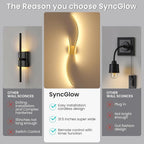 Battery Operated Wall Sconces Set of Two, 10000mAh Rechargeable Modern Wall - Image 9
