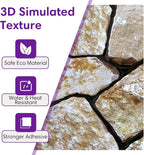 3D Peel and Stick Faux Stone Wall Panels 11.8" x 11.8" 10-Pack, Stone-Look Wall - Image 4