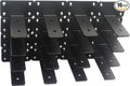 16 Pack - 4 inch Black Hidden L Shelf Bracket Iron Floating Shelf Brackets by MHMYDZ