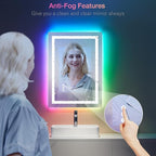 LOAAO 24"X32" LED Bathroom Mirror - Image 5