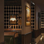 Simon&Siff Retro Peel and Stick Wallpaper Black and White Cream Wallpaper - Image 3