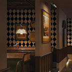 Simon&Siff Retro Checkered Peel and Stick Wallpaper Black and White Wallpaper - Image 2