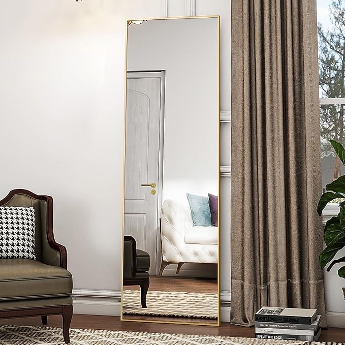 Koonmi 56"x21" Floor Mirror Full Length, Bedroom Floor Body Mirror - Image 7