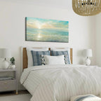 Goldfoilart Beach Sunrise Pictures Ocean Wall Art Coastal Canvas Prints Sea - Image 6