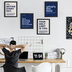 DSHFG Motivational Inspirational Office Wall Art Decor Prints Set of 4 - Image 3