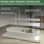 FENNIO Full Length Mirror with Lights, Free Standing Lighted Floor Mirror - Image 9