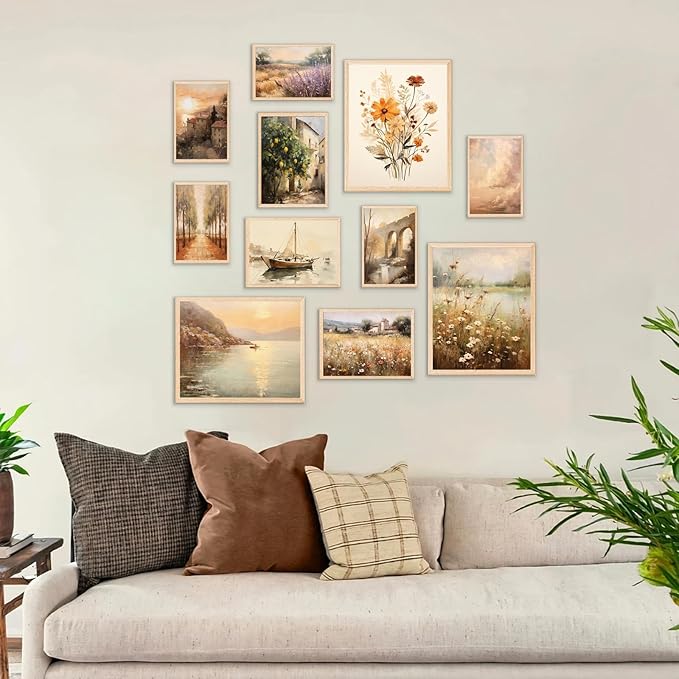 KBKBART 11pcs Vintage Wall Art Prints, Neutral French Country Decor, Vintage - Image 5