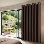 Joydeco Blackout Patio Sliding Door Curtains 96 Inches Long, Grommet Privacy - Image 3