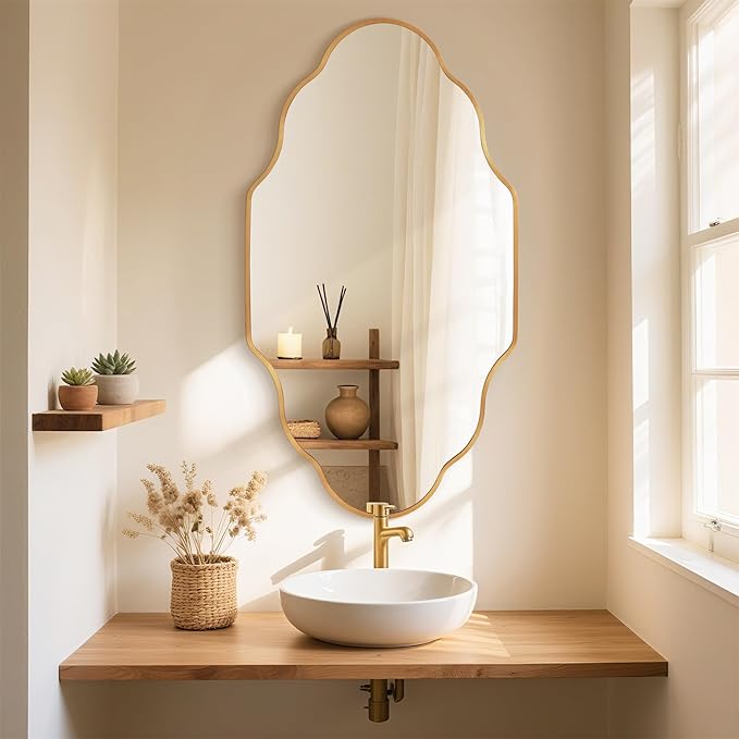 Scalloped Mirror for Bathroom - Image 5