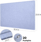 Lightomorrow Bulletin Board, 36 x 24 inches Felt Board - Image 7