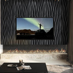 STICKGOO Black 3D Wall Panels, Wave Design Textured PVC Wall Panels, - Image 2
