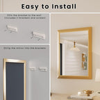 Amorho 36x36 Inch Bathroom Mirror, Wall-Mounted Mirrors Perfect - Image 7