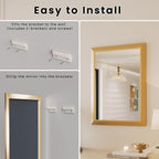 Amorho 30x36 Inch Bathroom Mirror, Wall-Mounted Mirrors Perfect - Image 7