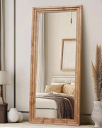 Full Length Mirror 71"x30" Solid Wood Frame Floor Large Mirror - Image 5