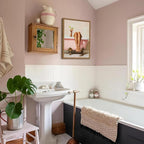 Funny Girl Bathroom Wall Art Pink Cute Girly Bathtub Wall Decor Picture - Image 5