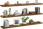 AMADA HOMEFURNISHING 47.2" L Floating Shelves, Wall Shelves Set of 3 - Image 9