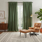 NICETOWN Sage Green Room Darkening Velvet Curtains 90 inches Long 2 Panels by NICETOWN