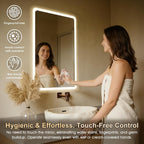 WARM&LOVE 16 x 24 Inch LED Bathroom Mirror, Hand Scan Sensor Anti-Fog Bathroom - Image 7