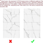22pcs Thick Marble Peel and Stick Waterproof Wall Panels, Heat-Resistant - Image 8