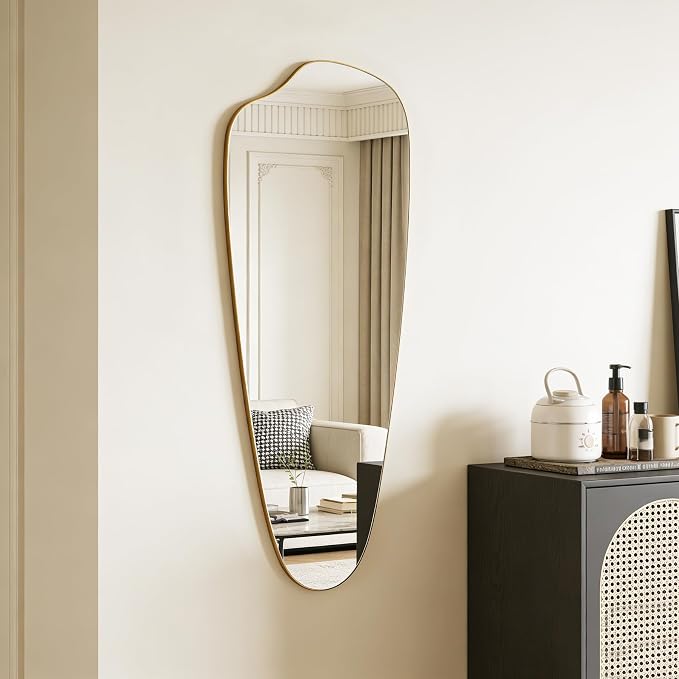 Irregular Wall Mirror Asymmetrical Mirror, Decorative Modern Mirror, Tempered - Image 4