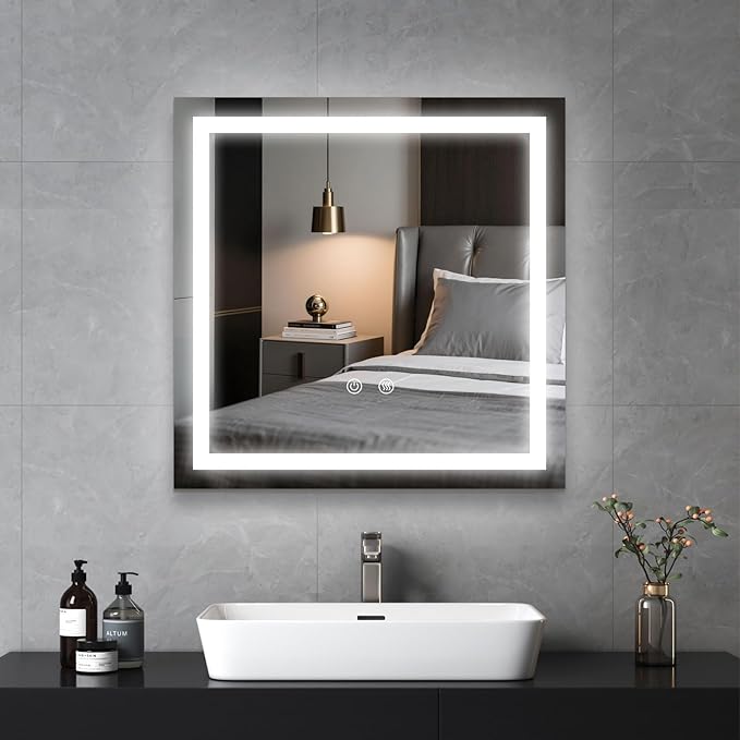 LED Lighted Bathroom Mirror by Butylux