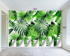 Tropical Green Botanical Leaf Wallpaper Bedroom Plant Mural Room Decor Living - Image 4