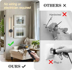 Battery Operated Modern Wall Sconces, Dimmable Wireless Wall Light Set of Two - Image 2