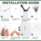Jexine 4 Pcs Hanging Planters - Image 3