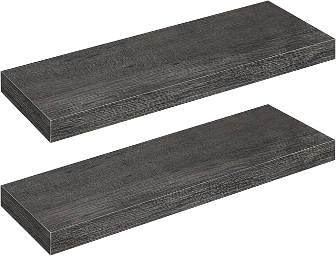 HOOBRO Floating Shelves for Wall, Wall Mounted Shelf Set of 2, 23.6" Hanging by HOOBRO