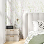 Timeet Floral Wallpaper Peel and Stick Botanical Wildflower Self Adhesive Wall - Image 3