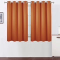 LEMOMO Orange Blackout Curtains 52 x 54 Inch Length/Set of 2 Curtain by Lemomo