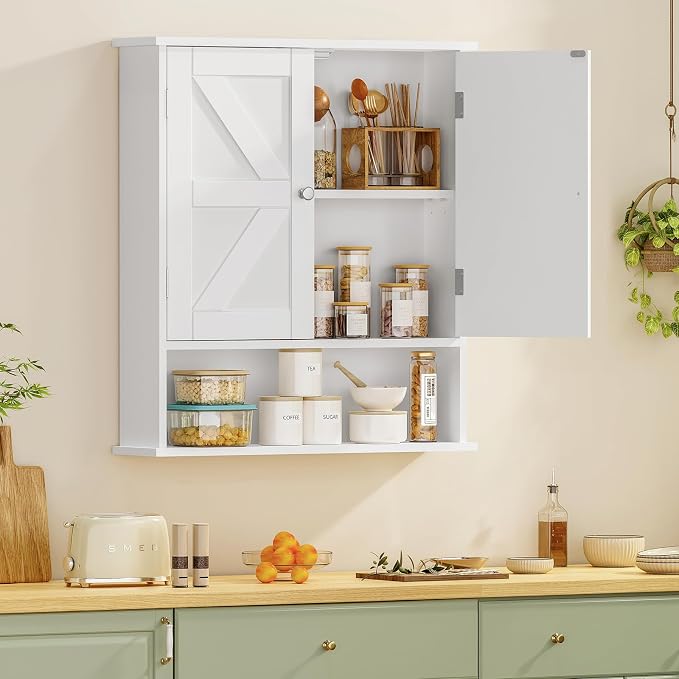 TEENFON Bathroom Wall Cabinet, Bathroom Cabinet - Image 9