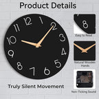 cicininc Wall Clock, Decorative Battery Operated Wall Clocks - Image 8