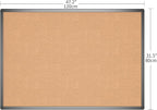 VIZ-PRO Cork Notice Board, 48 X 32 Inches, Cork Bulletin Board - Image 2