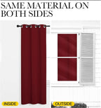 NICETOWN Burgundy Red Blackout Drapes - Image 4