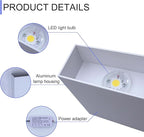 KICAAO LED Wall Sconces 4 Pack, 12W Modern Wall Lamp, Hardwired Aluminum Wall - Image 5
