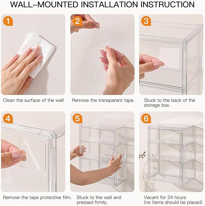 2 Pack 3 Tier Clear Display Case - Image 5