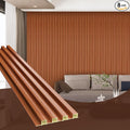 OUZUGIE WPC Acoustic Slat Wall Paneling, Living Room, TV Background, Study Room by OUZUGIE