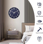HZDHCLH Wall Clocks Battery Operated, Wall Clock Navy Blue, 12 inch Wall Clock - Image 4