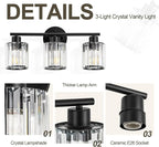 Crystal Bathroom Light Fixtures, Bathroom Lighting Fixtures Over Mirror - Image 4